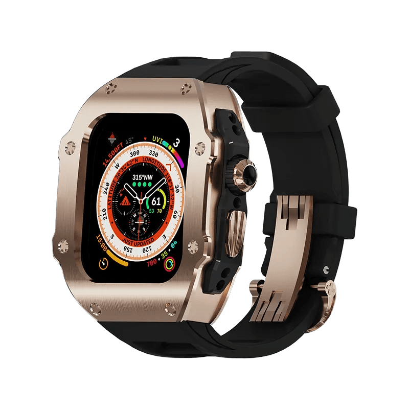 316L Stainless Steel Case for Apple Watch 42 44 45 46 49mm Rose Gold