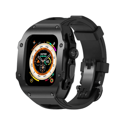316L Stainless Steel Case for Apple Watch 44/45/49mm [Black] - HUALIMEI