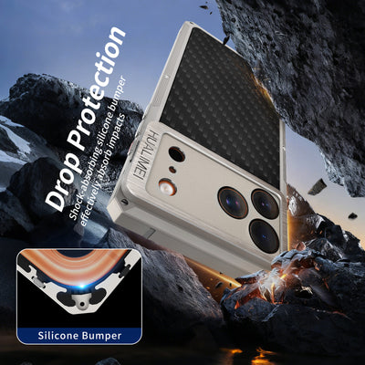 [New] Metal Carbon Fiber Phone Case for iPhone 17 Pro Max