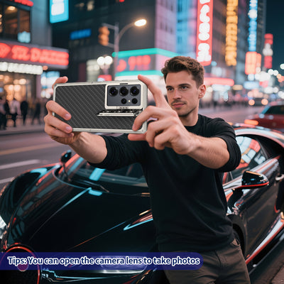 [New] Metal Carbon Fiber Phone Case for Samsung Galaxy S25 Ultra