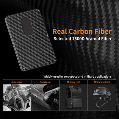 [New] Luxury Carbon Fiber MagSafe Wallet, 3 Card Slot Holder with Adjustable Stand, for iPhone 16/15/14/13 Series