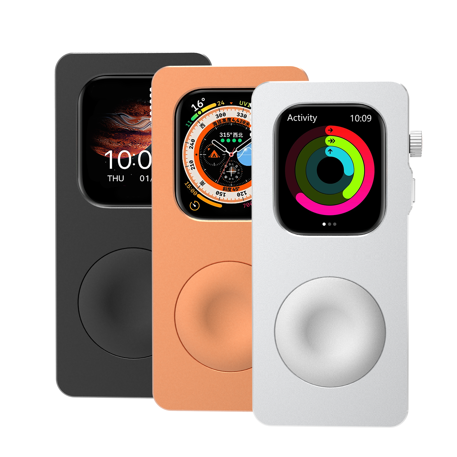 Rephone Aluminum Alloy Case for Apple Watch 40/41/44/45/49mm, S10/S11 ...