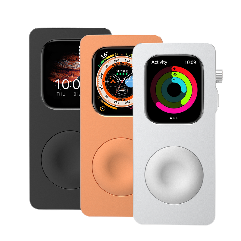 [New] RePod Aluminum Alloy Case for Apple Watch 40/41/44/45mm, S10/S11 - 42/46mm with Click Wheel Design