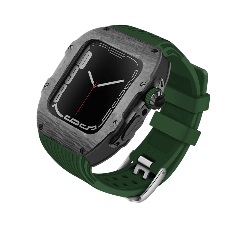 Carbon Fiber Case for Apple Watch 44/45/49mm [Green] - HUALIMEI