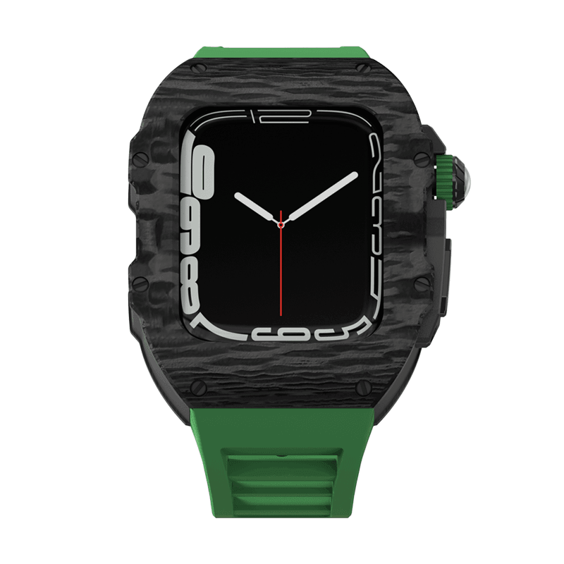 Carbon Fiber Case for Apple Watch 44/45/49mm [Green] - HUALIMEI