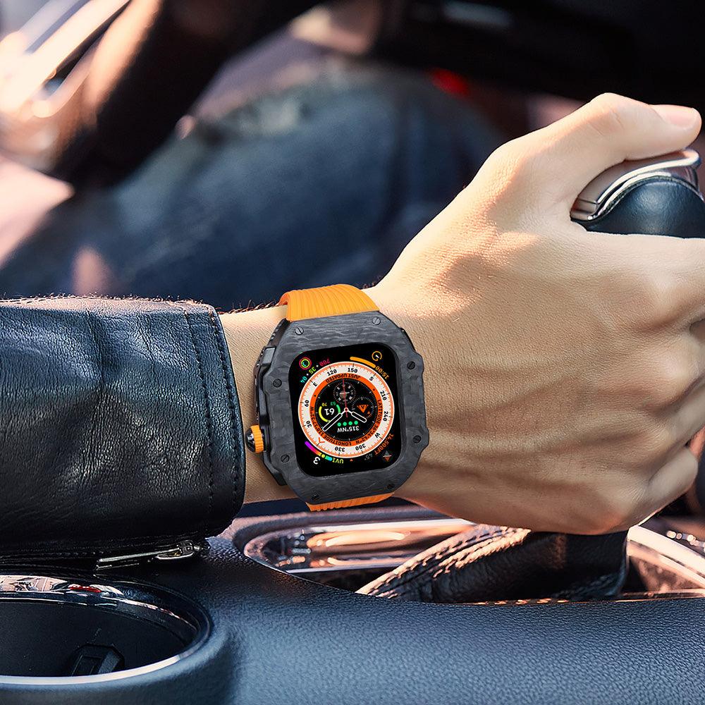 新品、未使用　HUALIMEI Apple Watch カーボンケース 新品、未使用 HUALIMEI Apple Watch カーボンケースの通販 by