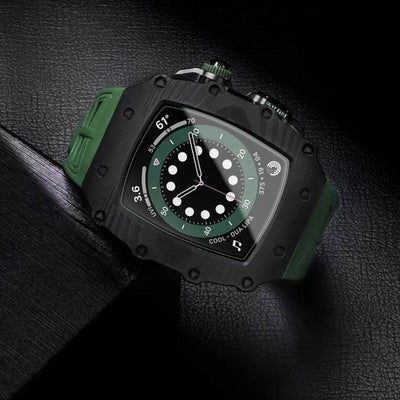 Carbon Fiber Case for Apple Watch 44/45mm - LUXURY-X01 - HUALIMEI