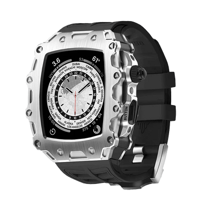Case for Apple Watch 44/45mm Alloy Metal Modified Case - LUXURY-X02 - HUALIMEI
