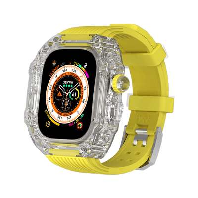 Glacier Transparent Case for Apple Watch 44/45/49mm [Yellow] - HUALIMEI
