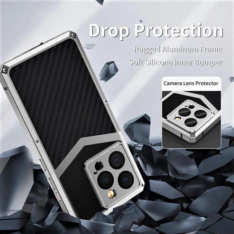 [New] Metal Phone Case for iPhone 15Pro/15 ProMax - HUALIMEI