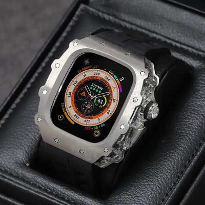 [New] Titanium Alloy Case for Apple Watch 44/45/49mm - DOUBLE VISION - HUALIMEI