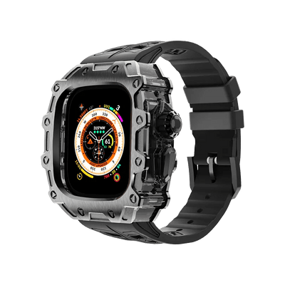 [New] Zinc Alloy Case for Apple Watch 44/45/49mm - DOUBLE VISION - HUALIMEI