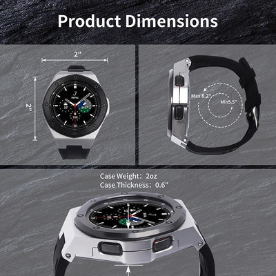 Zinc Alloy Case for Samsung Galaxy Watch 4 Classic 46mm - HUALIMEI